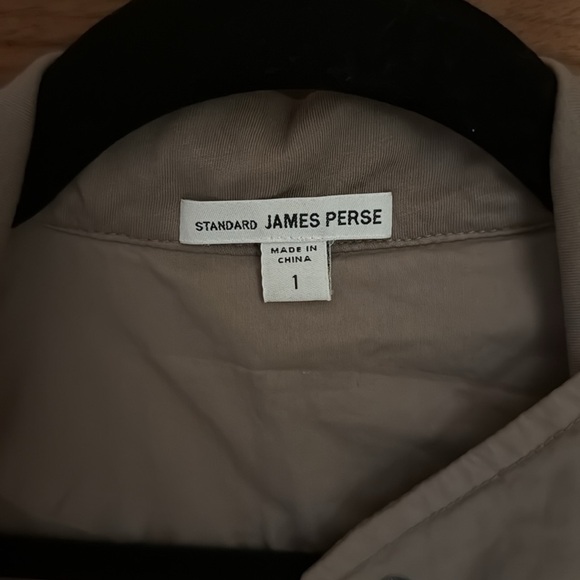 James Perse size 1 women’s utility jacket. Light beige color. Never worn. - Picture 5 of 6